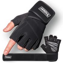 Luvas de treino Trideer acolchoadas para homens com suporte de pulso