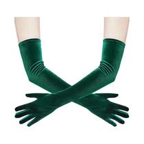 Luvas De Veludo Longas Para Vestido De Festa Feminino De 53cm, Pretas, Estilo Retrô, Acessórios Para Luvas De Veludo Longas Para Vestido De Festa Feminino De 53cm, Pretas, Estilo Retrô, Acessórios Para