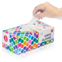 Luvas de vinil descartáveis para preparação de alimentos Fit Meal Prep, pacote com 200 Luvas de vinil descartáveis para preparação de alimentos Fit Meal Prep, pacote com 200