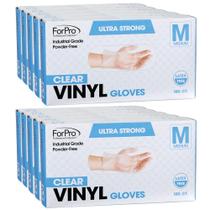 Luvas de vinil descartáveis para Pro Clear Industrial Grade Medium