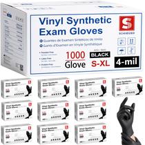Luvas de Vinil Pretas Schneider 4mil Pacote com 1000 Unidades Luvas de Vinil Pretas Schneider 4mil Pacote com 1000 Unidades