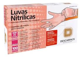 Luvas descartáveis antiderrapantes Descarpack Luva Nitrilica