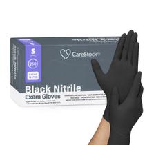 Luvas descartáveis CareStock Black Nitrile Exam 250 unidades