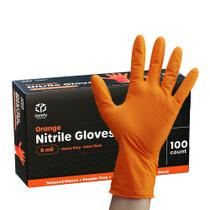 Luvas descartáveis Comfy Package Orange Nitrile Heavy-Duty