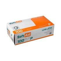Luvas Descartáveis de Látex com Pó Soft+Aid 100 Un Tm P Luvas Descartáveis de Látex com Pó Soft+Aid 100 Un Tm P