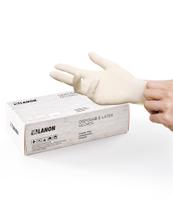 Luvas descartáveis de látex LANON 5mil sem pó (M) x100