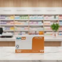 Luvas Descartáveis De Látex SoftAid Com Pó Sensibilidade e Proteção - Luvas Descartáveis De Látex SoftAid Com Pó Sensibilidade e Proteção -