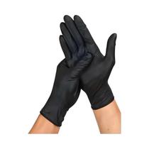 Luvas Descartáveis De Nitrilo Pretas 30 60 100PCS Impermeáveis Para Lavagem De Louças, Cabeleireiro