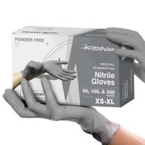 Luvas descartáveis FifthPulse Cool Grey Nitrile Medium 200