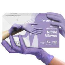 Luvas descartáveis FifthPulse Lilac Nitrile 200 unidades XL