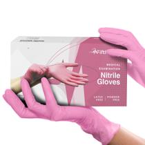 Luvas Descartáveis FifthPulse XS 50 Unidades Rosa 3 Mil