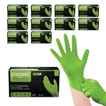 Luvas descartáveis GLOVEWORKS HD Green Nitrile X-Large 8 Mil Luvas descartáveis GLOVEWORKS HD Green Nitrile X-Large 8 Mil