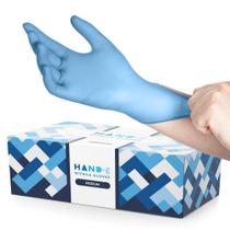 Luvas descartáveis Hand-E Touch Blue Nitrile Medium 200 unidades