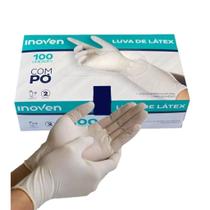 Luvas Descartáveis Inoven Látex C/pó C/100unidades Luvas Descartáveis Inoven Látex C/pó C/100unidades