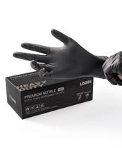 Luvas descartáveis LANON 8mil Heavy Duty Black Nitrile M