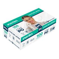 Luvas descartáveis Látex com Pó Inoven 100 unidades Limpeza Gastronomia Alimentos estética Luvas descartáveis Látex com Pó Inoven 100 unidades Limpeza Gastronomia Alimentos estética