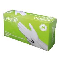 Luvas Descartáveis Não Cirúrgico Branco M De Látex 100 Unid G-tech