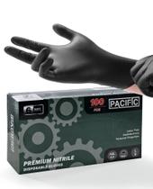 Luvas descartáveis PACIFIC PPE Black Nitrile 6 mil 100 Count