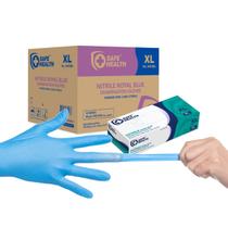 Luvas descartáveis Safe Health Nitrile Exam 3,5 mil XL Blue 900 Luvas descartáveis Safe Health Nitrile Exam 3,5 mil XL Blue 900