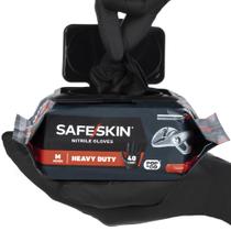 Luvas descartáveis SAFESKIN Heavy Duty Nitrile, pacote 160