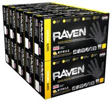 Luvas descartáveis SAS Safety Raven 66517 6mil Nitrile M Luvas descartáveis SAS Safety Raven 66517 6mil Nitrile M