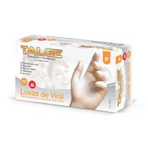Luvas Descartáveis Talge Tamanho P Vinil S/ Pó 100 Unidades