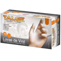 Luvas descartáveis Talge Vinil sem pó cor transparente 100 unidades