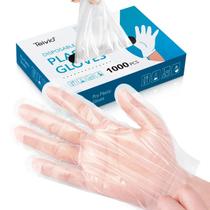 Luvas descartáveis Teivio Plastic 1000 unidades para cozinha Luvas descartáveis Teivio Plastic 1000 unidades para cozinha