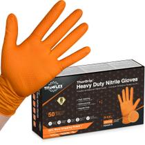 Luvas descartáveis TitanFlex Thor Grip Heavy Duty Orange Nitrile Luvas descartáveis TitanFlex Thor Grip Heavy Duty Orange Nitrile