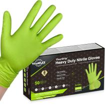 Luvas descartáveis TitanFlex ThorGrip Heavy Duty Nitrile M