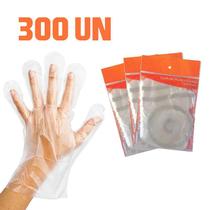 Luvas Descartáveis Transparente Tamanho Único Cx 300un