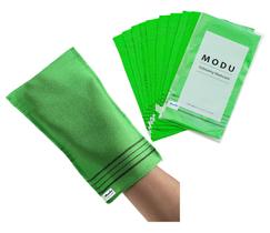 Luvas esfoliantes Modu Korean Large 10 unidades (verdes) 100% viscose Luvas esfoliantes Modu Korean Large 10 unidades (verdes) 100% viscose