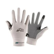 Luvas Esportivas De Proteção Solar Antiderrapantes De Dedo Inteiro Em Seda Gelada Respirável Para