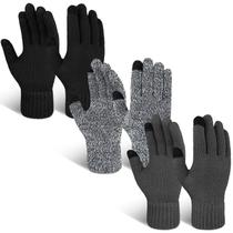 Luvas Evridwear, 3 pares de tela sensível ao toque de inverno, térmicas