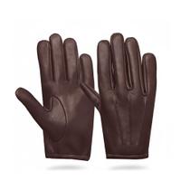 Luvas FASHIONLUXE de couro legítimo estilo policial para dirigir Luvas FASHIONLUXE de couro legítimo estilo policial para dirigir