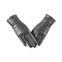 Luvas Femininas De Couro Com Tela Sensível Ao Toque, Forradas Com Lã Macia, Elegantes, Quentes,
