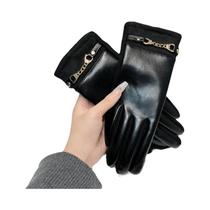 Luvas Femininas De Inverno Com Tela Sensível Ao Toque, Forro De Lã, À Prova De Vento, Couro Luvas Femininas De Inverno Com Tela Sensível Ao Toque, Forro De Lã, À Prova De Vento, Couro