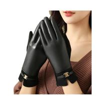 Luvas Femininas De Inverno Forradas De Lã Com Tela Sensível Ao Toque Para Ciclismo E Direção Luvas