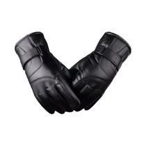 Luvas Femininas De Inverno Quentes Com Tela Sensível Ao Toque Em Couro PU, Impermeáveis E Forradas