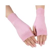 Luvas Femininas De Lã De Inverno Sem Dedos, Tricotadas, Quentes, Macias, Elásticas, Meia Luva De