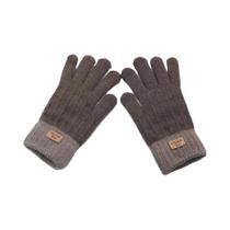 Luvas Femininas De Tricô Quentes Com Toque De Pelúcia Para Tela Sensível Ao Toque, Luvas De Ciclismo