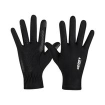 Luvas Femininas De Verão Em Seda Gelada Com Tela Sensível Ao Toque, Antiderrapantes, Impermeáveis E