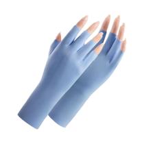 Luvas Femininas Multicoloridas Sem Dedos Com Proteção UV Para Verão, Luvas De Condução Com Tela