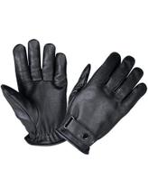Luvas G-Loves Full Finger Leather para homens, pretas, tamanho 5XL