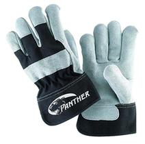 Luvas Galeton Panther Select Leather Palm Black/Grey, pacote com 12