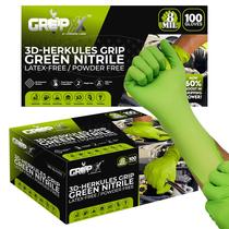 Luvas GRIPXX Herkules 8 mil Verde Nitrilo Sem Látex Luvas GRIPXX Herkules 8 mil Verde Nitrilo Sem Látex