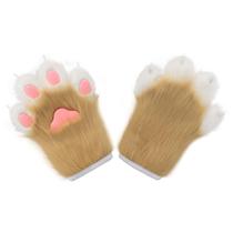 Luvas hbbhml Luvas de cosplay de pelúcia de pelúcia Cat Claw