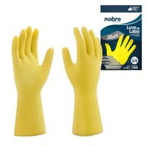 Luvas Hipoalergênicas de Borracha/Látex Amarelas para Cozinha - Tamanho G