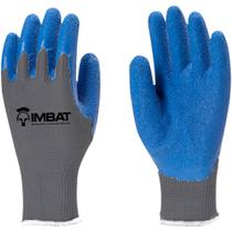 Luvas Imbat G-9 Azul Revestidas Em Látex Natural Tamanho G-9 Para Trabalhos Leves E Médios