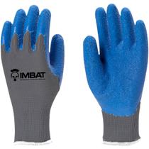 Luvas Imbat Xg-10 Azul Revestidas Em Látex Natural Para Proteção Das Mãos Em Trabalhos Leves E